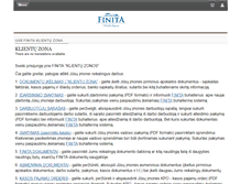 Tablet Screenshot of klientuzona.finita.lt